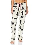 Hatley Herren Schlafanzug Pyjamahose, Damen Schlafanzughose aus Jersey-Schwarze Bären auf Natur, XS