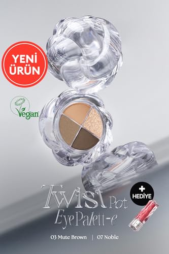 Twist Pot Eye Palette 03 Mute Brown – Mini Boy 4'lü Icy Glow Far Paleti