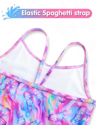 Image of Girls Swimsuit One Piece Ruffles Bathing Suit Kids' Swimwear Quick Dry Summer Beach for 2-14Y