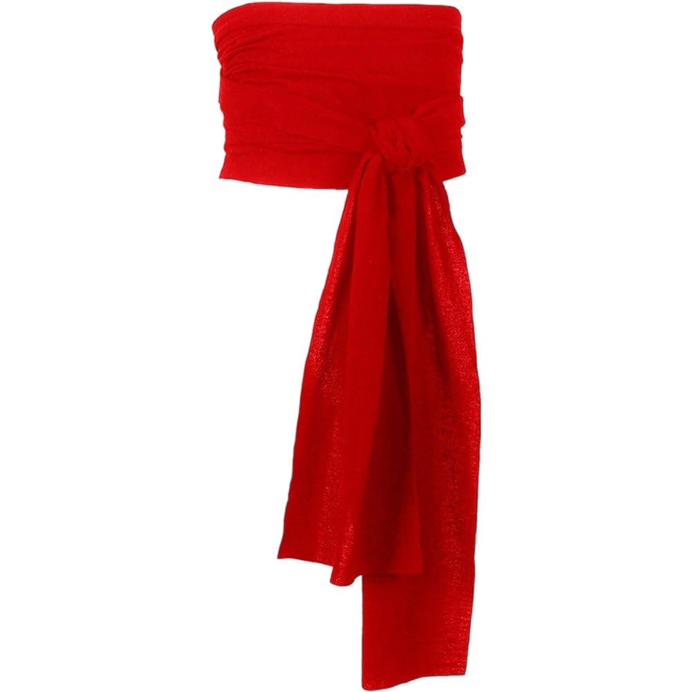 Fituenly Red Pirate Medieval Renaissance Large Sash Halloween Costume Waist Sash Sparrow Belt Props