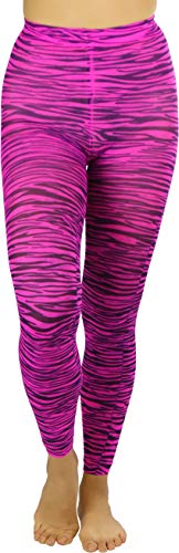 Image of ToBeInStyle Women's Footless Opaque Animal Zebra Tiger Tights Hosiery