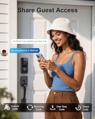 Smart Biometric Front Door Lock with Camera