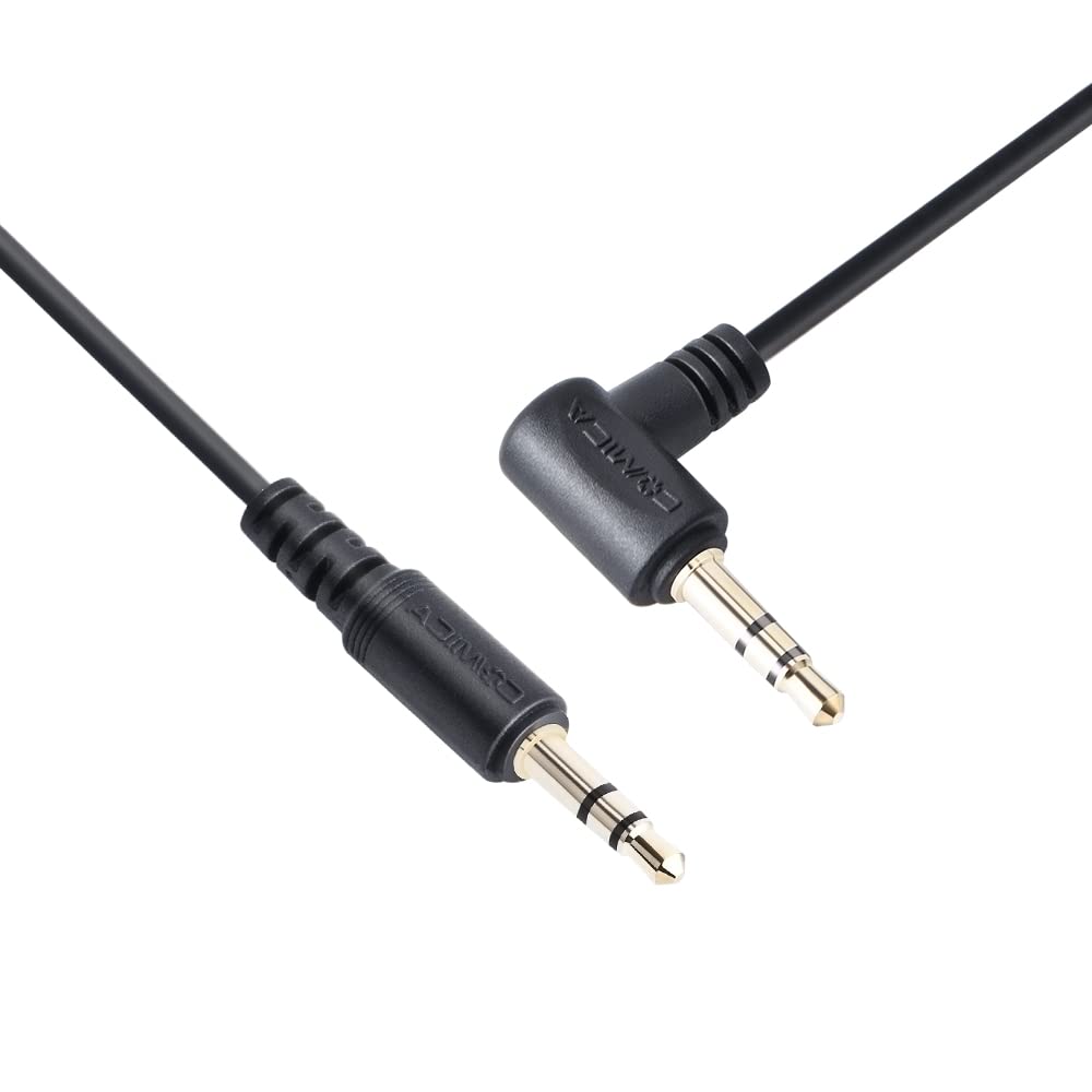 Auvio 3 foot 1/8 Retractable Audio Cable (Black)