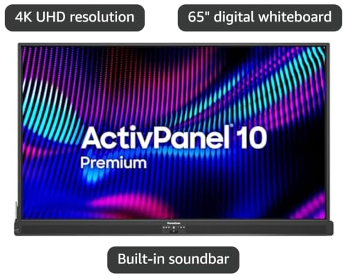 Image of Promethean ActivPanel 10 Premium 75 inch High Specification Digital Whiteboard for Office or Classroom, 4K UHD, OS Flexible Device, Panel Included, 3 Year Onsite Support