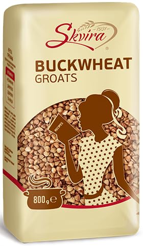 Skvira Buckwheat Groats Roasted Kasha 1.76 Lb / 800 g Grechka (3 Pack)