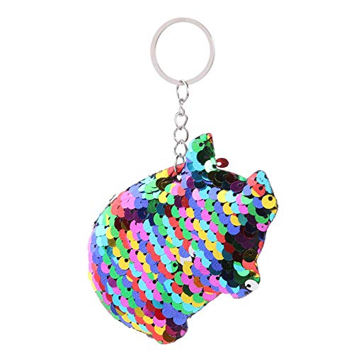 Damen Schmuck Pailletten Schwein Schlüsselanhänger Geburtstagsgeschenk Metall Schlüsselring Geeignet für jeden Anlass Taschen Koffer Rucksäcke Zubehör Charm Cover