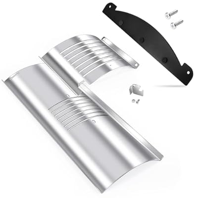 Hiorucet PB1100PS1 Flame Broiler Heat Deflector Modification for Pit Boss Pro Series 1100 Pellet Grills, Air Gap Mod. Temp Probe Shield. Porcelain Steel Heat Diffuser Plate.