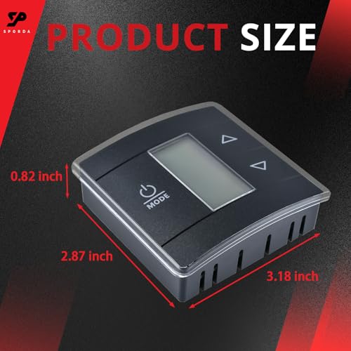 Image of RV Thermostat 3316250.712 - Digital Touch Control Wall Mount