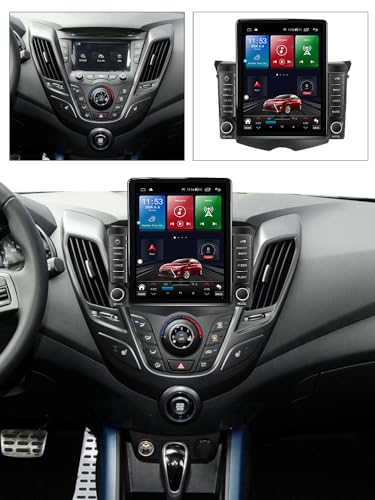YLOXFW Car Stereo Android 14.0 Radio para Hy-undai Veloster FS 2011-2017 GPS Sat Navigation 9.7''