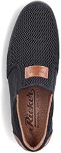 Rieker Heren Slipper 09069, mannen Slip On, zwart 00, 45 EU