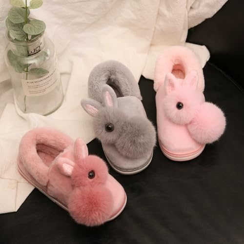 Cozy Enclosed-heel Cotton Slippers for Women Warm Comfort Soft Slippers Thickened Soles Non-slip Soles Cute Cartoon Rabbit Slippers Winter Slippers4