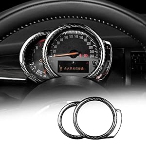 KUNGKIC Tachometer Rahmen Kohlefaser Mini Cooper