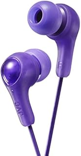 JVC Gumy in Ear Earbud Headphones, Powerful Sound, Comfortable and Secure Fit, Silicone Ear Pieces S/M/L - HAFX7V Violet