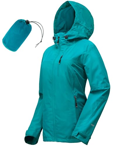 Image of 33,000ft Packable Rain Jacket for Women Waterproof Raincoats with Hood