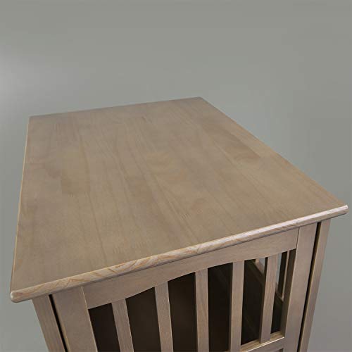 Casual Home Medium Wooden Indoor Pet Crate Dog Up To 25 Lbs House Kennel End Table Night Stand Furniture, Taupe Gray #TOP6