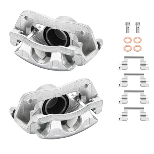 Image of BDFHYK 19-B2660 19-B2661 Front Disc Brake Caliper Assembly for Acura ILX 2013-2015, for Honda Accord 2003-2017 /CR-Z 2016 /Civic Fit 2013-2021, 1.5L 1.8L 2.0L 2.4L L4 3.0L V6 Gas /FHEV /BEV 2pcs
