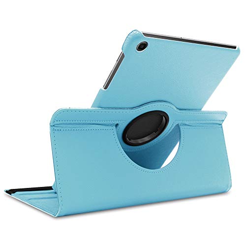 KATUMO Housse pour Samsung Galaxy Tab A 10.1 2019 (SM-T510/T515) Ultra Mince Coque de Protection avec 360 Rotatif Support Fonction Cuir Étui Tab A 10,1" 2019 Cover, Bleu Ciel
