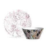 Zak Designs Disney Princess Cinderella Dinnerware Set Break Resistant Plate and Bowl Make Mealtime...