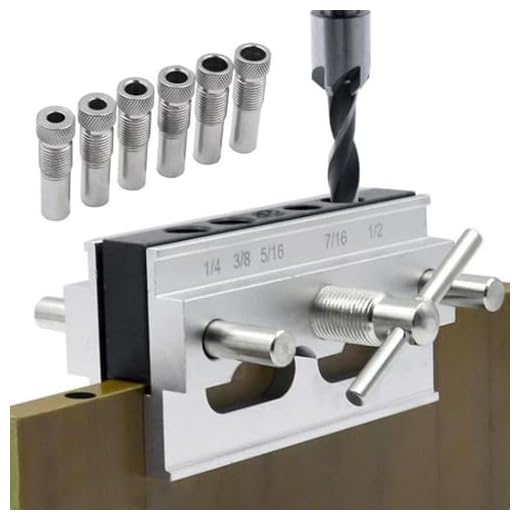 Joywayus Self Centering Dowel Jig Professional Wide Capacity Wood Dowel Hole Drilling Guide Woodworking Positioner Locator Father's Day Gift