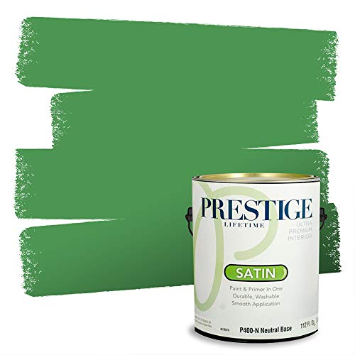 PRESTIGE Interior Paint and Primer in One, Celtic Green, Satin, 1 Gallon