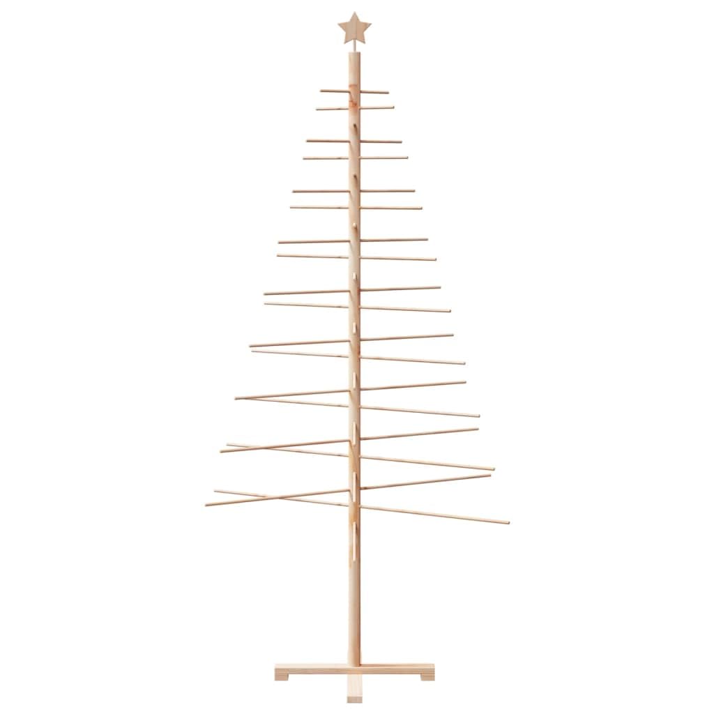 vidaXL Albero di Natale Decorativo in Legno 210 cm Legno Massello Pino