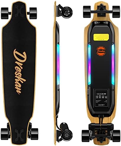Electric Skateboards,1800W Dual Motors with Remote Control,Top Speed 25MPH,17 Miles Range, Longboard with Belt Drive System,3 Speeds Adjustment,Electric Skateboard for Adults and Youth