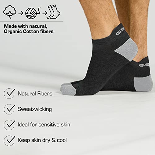 GSA OrganicPlus Cotton, Low Cut Men’s Performance Socks4