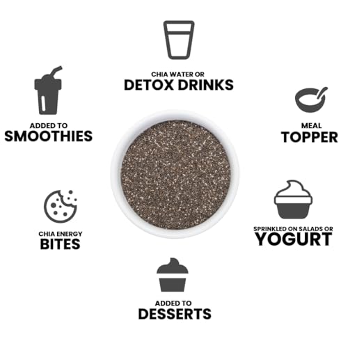 Image of Livyor Raw Chia Seeds - 400g for Eating | Weight Management with Omega-3 | Rich in Calcium | Rich in Protein and Fiber | Pack of 1