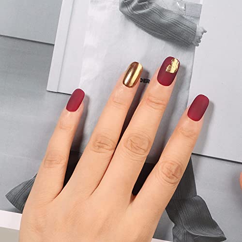 Megior Red Gel Nail Polish, 15Ml Burgundy Red Gel Nail Polish, Soak Off Uv Led Wine Red Gel Polish Nail Art Starter Manicure Salon Diy At Home, 0.5 Oz #TOP3