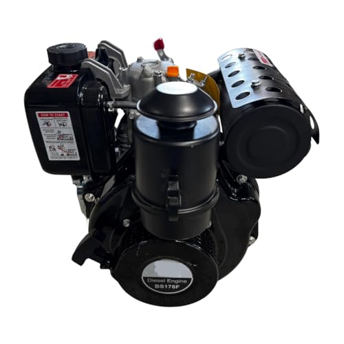Motore Diesel Agricolo per Motozappa e Motocoltivatore e vari tipo Yanmar TORO MOTORI TMYD178N 7 HP con Avviamento Manuale con albero conico 19/23mm sostituibile a motori Lombardini e Ruggerini