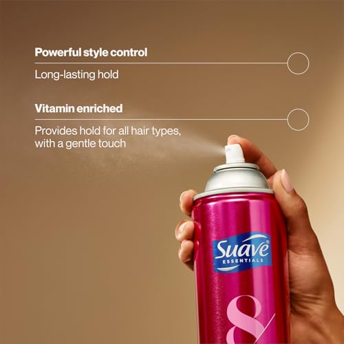 Suave+ Hairspray Max Hold Variety 2-Pack, Unscented & Scented Formulas – Aerosol Hairspray, 11 Oz Ea - Image 4