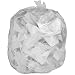 Genuine Joe GJO70010 High Density Resin Economy Can Liner, 10 gallon Capacity, 23" Width x 24" Height x 0.20 mil Thickness, Translucent (Case of 1000)