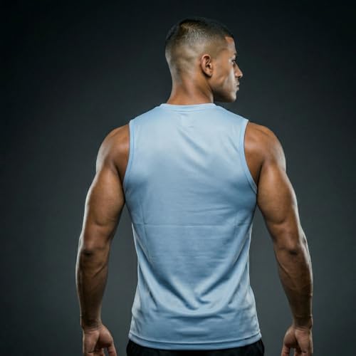 Image of Round Neck Moisture Absorbing Performance Half Sleeve Slim Fit T-Shirt for Men | Quick Dry Technology | Light Weight & Breathable Fabric | Ideal for Indoor & Outdoor Physical Activity