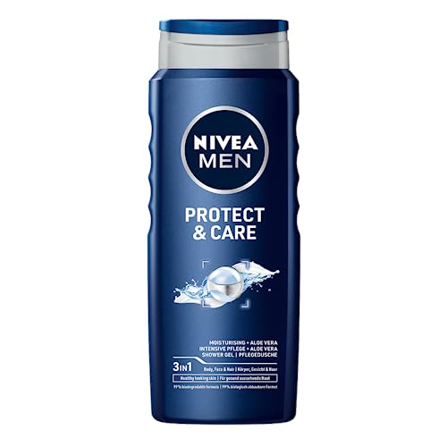 NIVEA Protect&Care Gel de ducha para hombre con aloe vera 500 ml