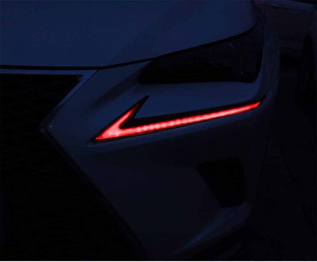 New Protective Front Day Light Stickers for Lexus NX NX200t NX300h 2014-2020 (Red)