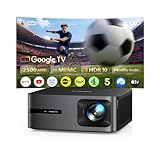 Smart Projector with GoogleTV 14.0, 2500 ANSI FHD 1080P 4K Decode, MEMC,40W Dolby Audio,HDR 10 WiMiUS G2 Movie Projector 2+32GB HDMI 2.1, AI Auto Image, WiFi6 Home Cinema Projector for Bedroom, Garden