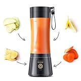 Personal Size Portable Blender Cordless - 380Ml Blender Smoothies and Shakes, BPA Free Traveling Juice Cup with High-Powered Blending, Freshly Squeezed in Travel/Home