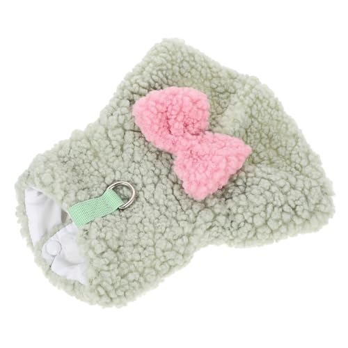 INOOMP 保暖蝴蝶?衣服 小型犬用の服 犬の服 三つ編み 柔らかい 暖かい Ups ダックスフンド 厚くします ぬいぐるみ 繁殖 犬の弓 厚くなった 犬のコート ために ポリエステル裏地