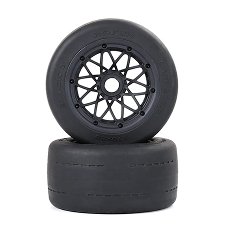 Ensemble Pneus Tout-Terrain Épais 1/5 Pour Baja 5B Rovan KM – Adhérence Maximale, Caoutchouc Noir