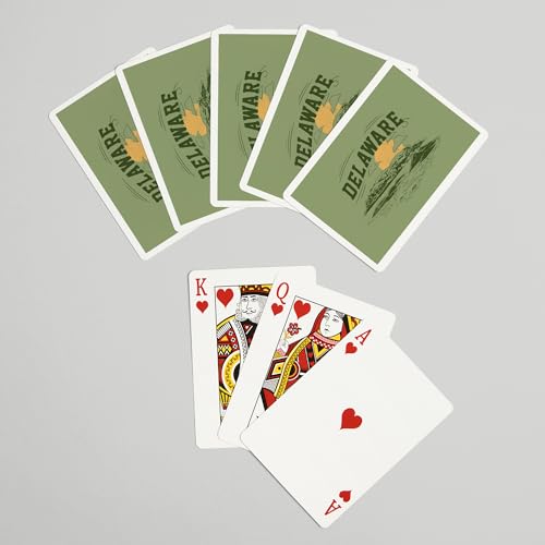 Lantern Press Delaware, Baraja de 52 cartas Póker miniatura 7