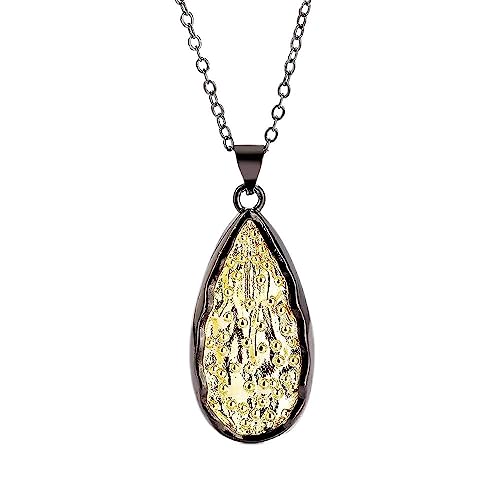 Collier 925 pour femmes chaîne de bijoux noire irrégulière tour de cou