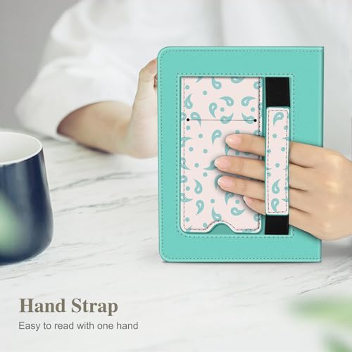 Image of Fintie Case for 7 inch /6.8 inch Kindle Paperwhite(12th /11th Generation-2024 /2021) and Kindle Colorsoft Signature Edition -Slim Foldable Stand Cover Auto Wake /Sleep for Paperwhite 2024, Green Sea Turtle