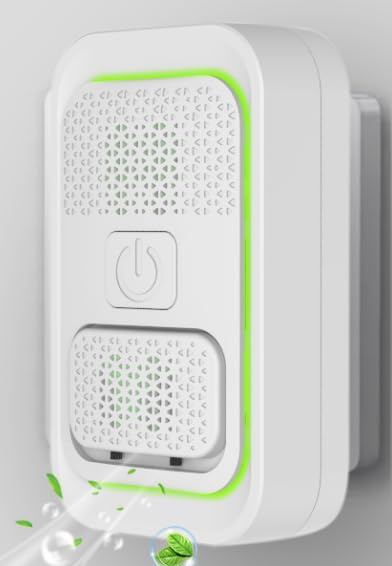 Plug-in Negative Ion Air Freshener Silent Wall Outlet Ionizer | No Fan, Filterless, Eliminates Pet & Smoke Odor, Covers up to 130 sq. ft, 24-Hour Continuous Use, Plug-and-Play Setup