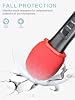 2 sets of microphone silicone windshields for k9-m karaoke machine、KTV、stage performances and various wireless microphones,daunke Flexible wind deflector,Shockproof and impact-resistant,Black and Red #5