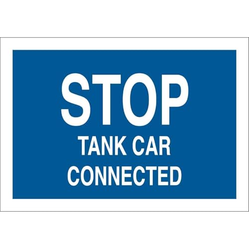 Panneau industriel Stop Tank Car Connected Brady 75212 30x38
