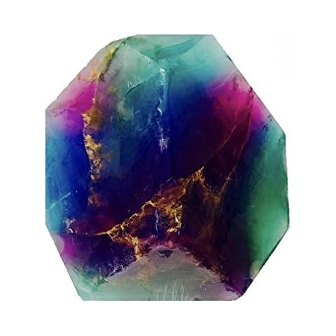 Fluorite SoapRock by TS Pink, 6 oz. Decorative Glycerin Soap, Gemstone, Soap that looks like a Rock, Earth-Friendly Packaging Cover