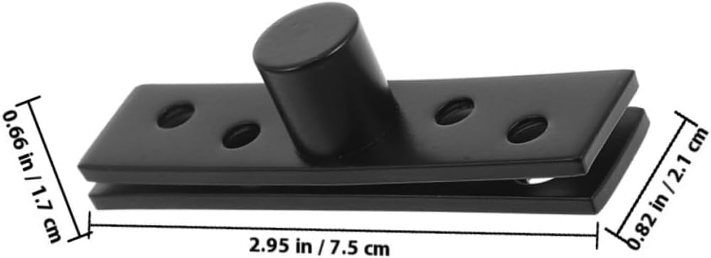 2pcs Concealed Pivot Hinges Stainless Metal 360 Degree Rotating