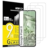 NEW'C 3 Pack Designed for Google Pixel 8 Screen Protector [No for Pixel 8A/8 Pro], Tempered Glass,Case Friendly Scratch-proof, Bubble Free, Ultra Resistant