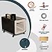 Simond Store - Single Burner Portable Metal Propane Forge - Blacksmith Forge - 2600F Rated, Ideal for Knife Making & Heat Treatment