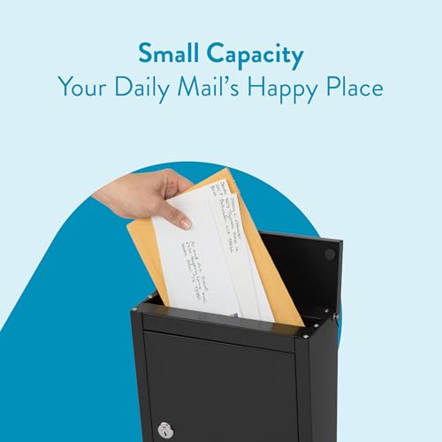 Architectural Mailboxes' 2580B-10 Chelsea Locking Wall Mount Mailbox (Black) by ARCHITECTURAL MAILBOXES - Image 2